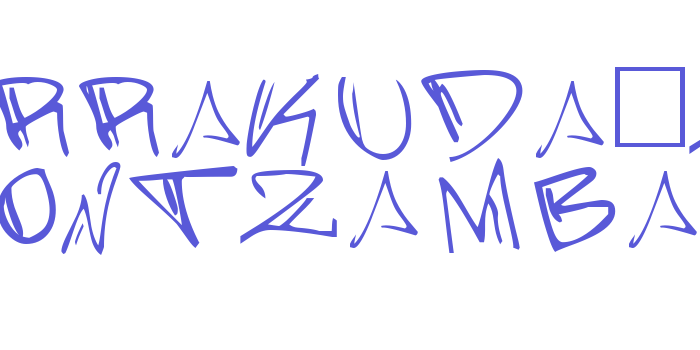 Barrakuda’z FontZamba Font