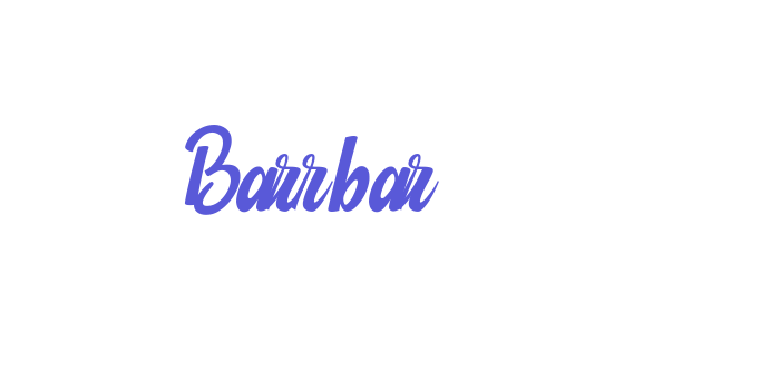 Barrbar Font Download