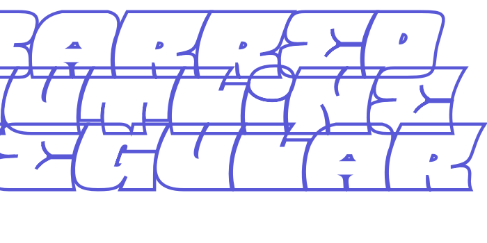 Barred Outline Regular Font Download