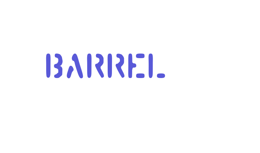 Barrel Font