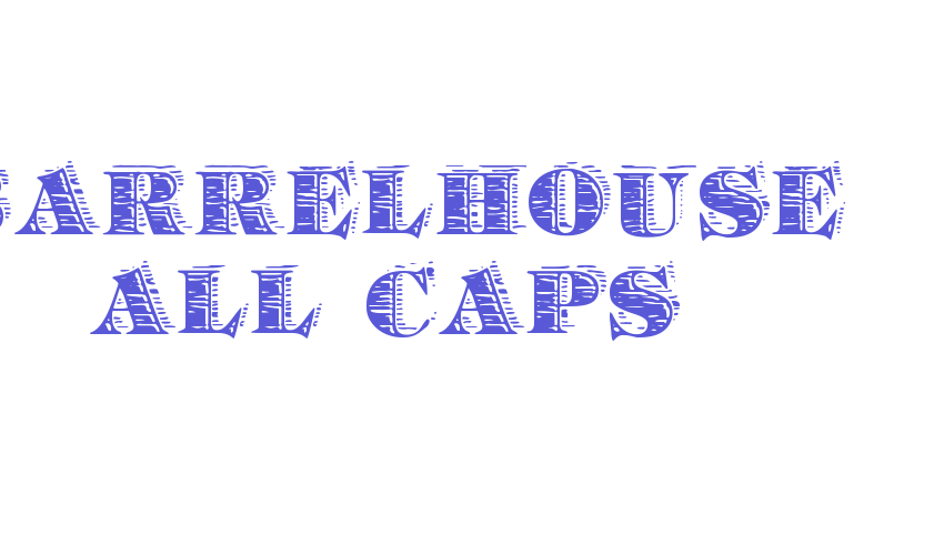 Barrelhouse All Caps Font Download