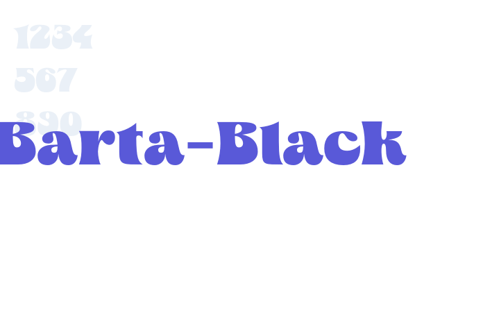 Barta-Black font free