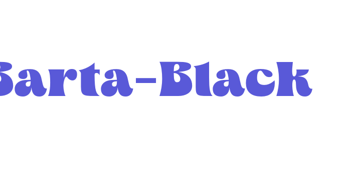 Barta-Black Font