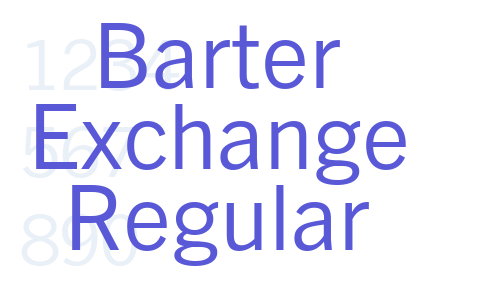 Barter Exchange Regular Font Download