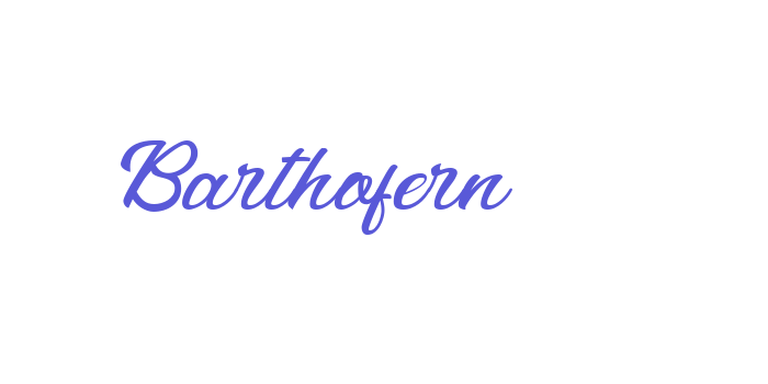 Barthofern Font Download