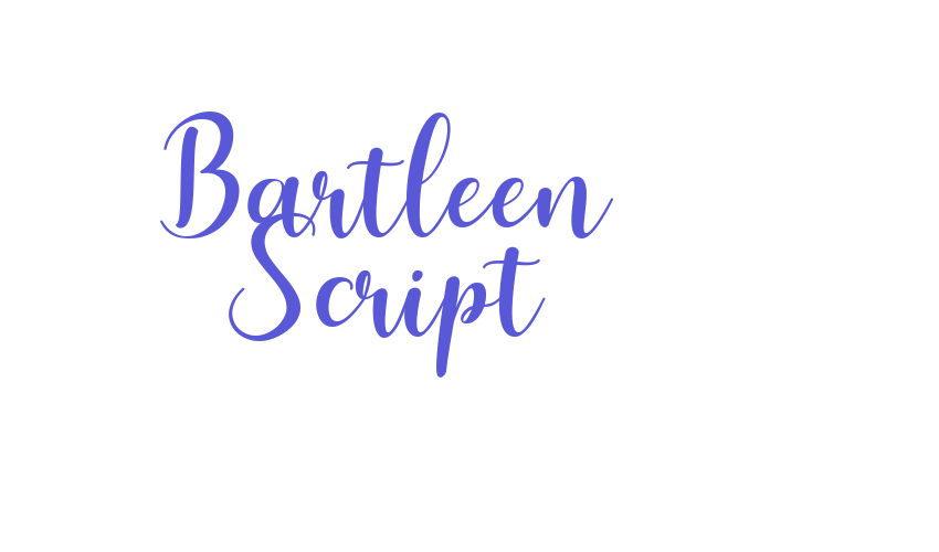 Bartleen Script Font