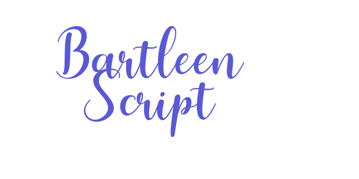 Bartleen Script Font Download