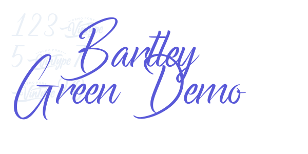 Bartley Green Demo font