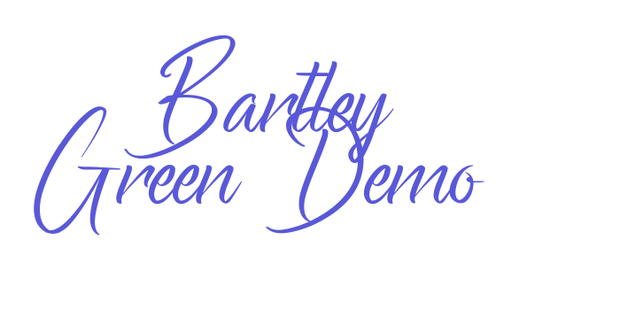 Bartley Green Demo Font Download