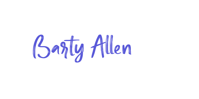 Barty Allen Font Download