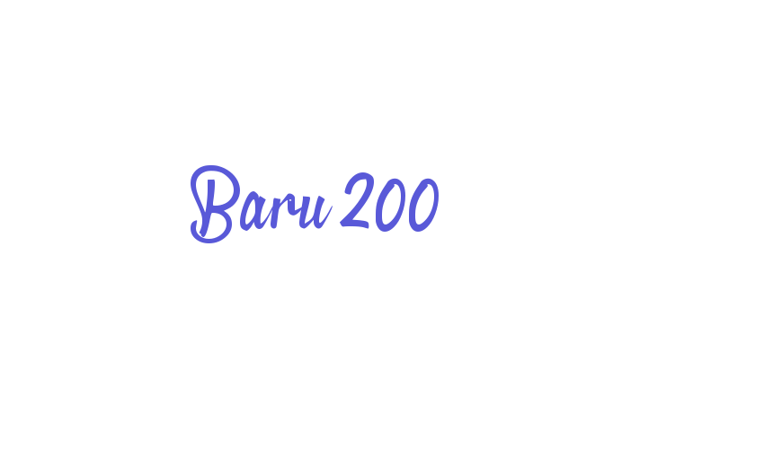 Baru 200 Font