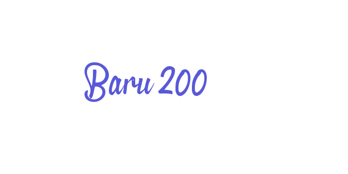 Baru 200 Font Download