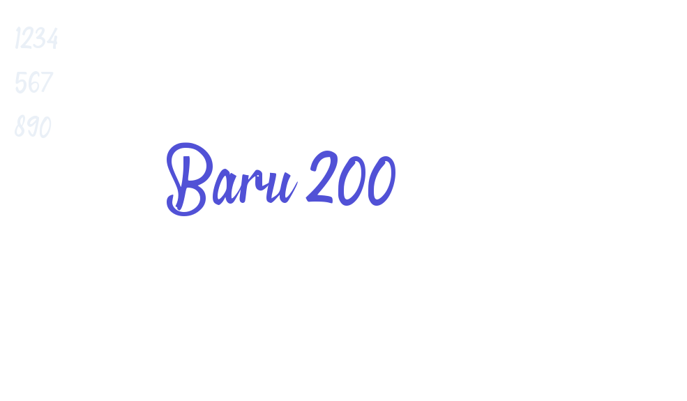 Baru 200-font-download