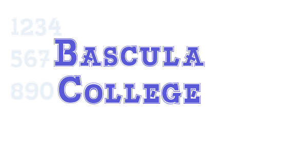 Bascula College font free