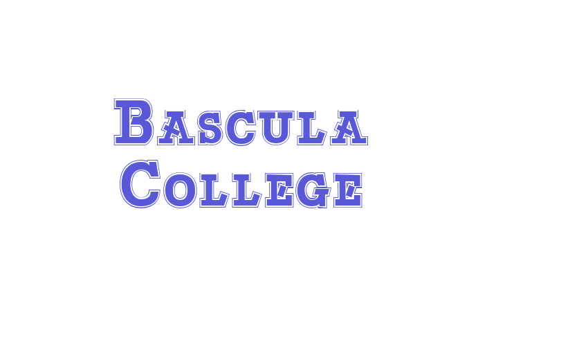 Bascula College Font