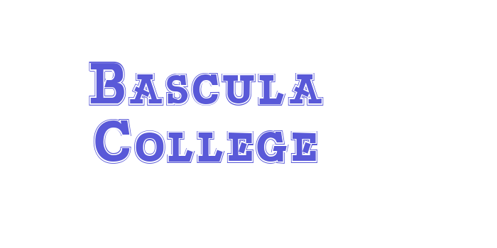 Bascula College Font Download