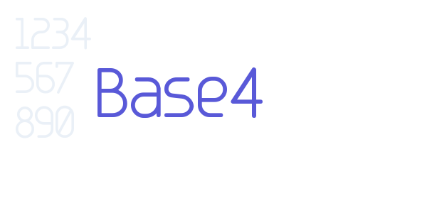 Base4 font free