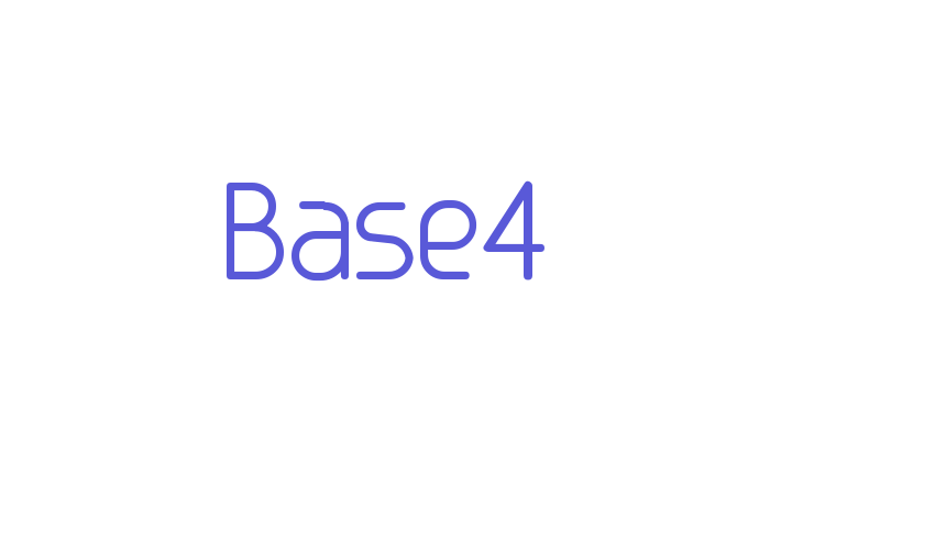 Base4 Font