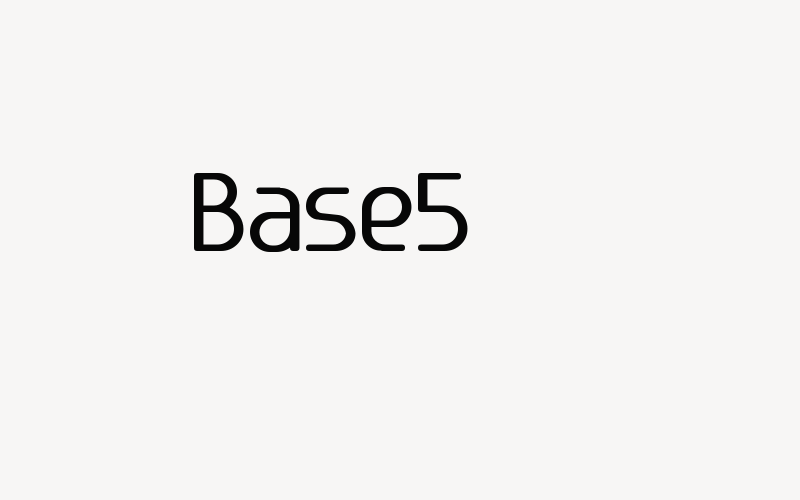 Base5 Font