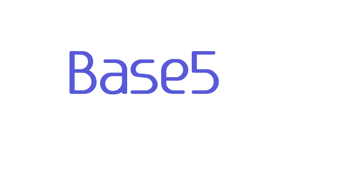 Base5 Font