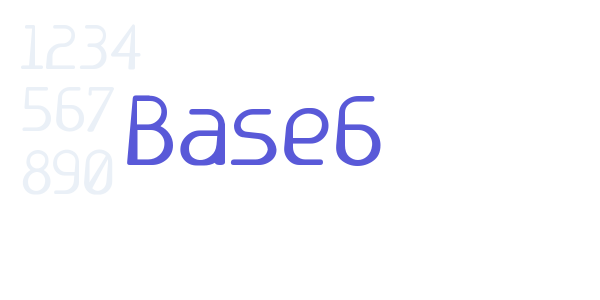 Base6 font free