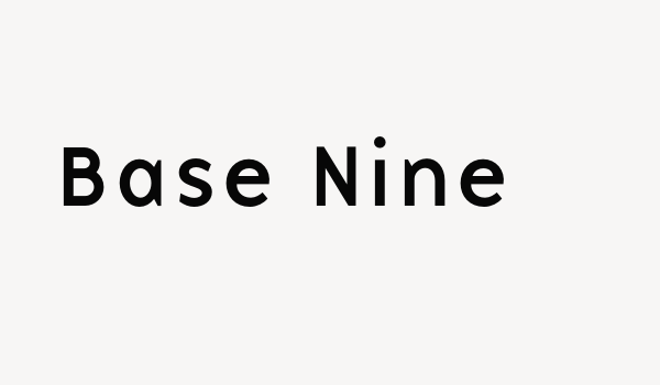 Base Nine Font