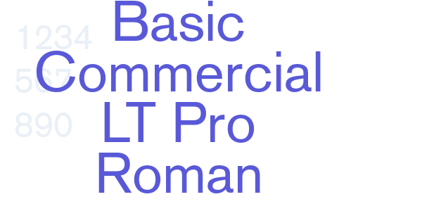 Basic Commercial LT Pro Roman font free