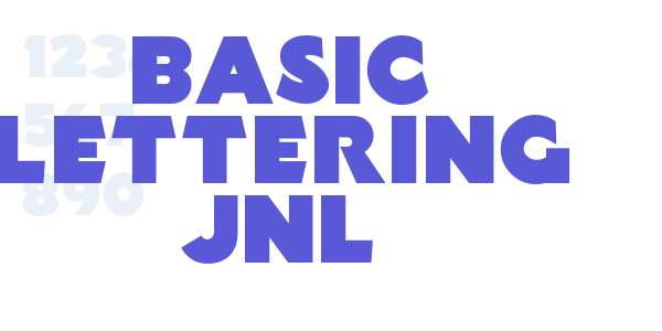 Basic Lettering JNL font free