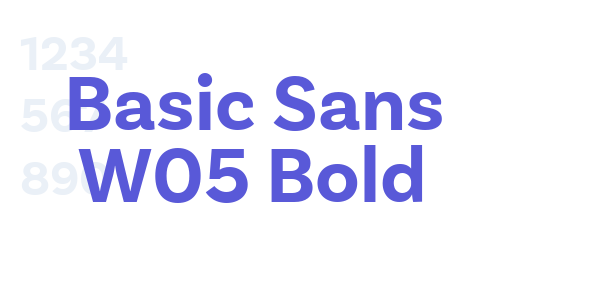 Basic Sans W05 Bold font free