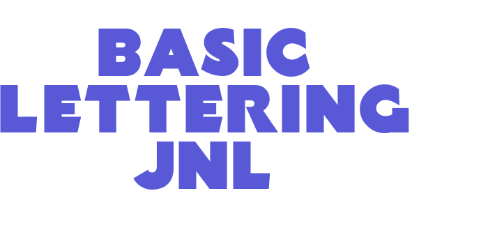 Basic Lettering JNL Font Download