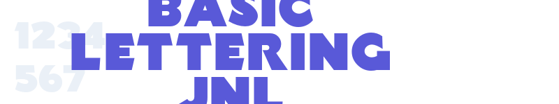 Basic Lettering JNL-related font