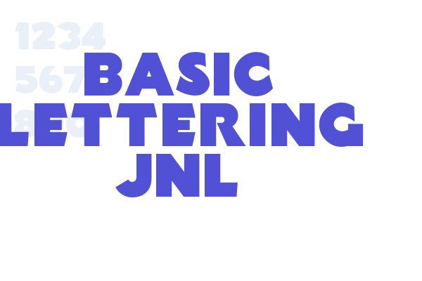 Basic Lettering JNL