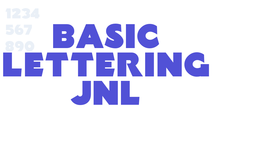 Basic Lettering JNL-font-download