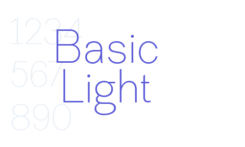 Basic Light Font