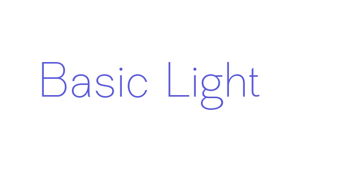 Basic Light Font Download