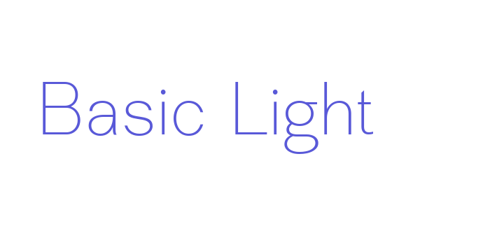 Basic Light Font