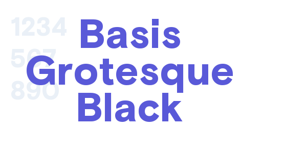 Basis Grotesque Black font