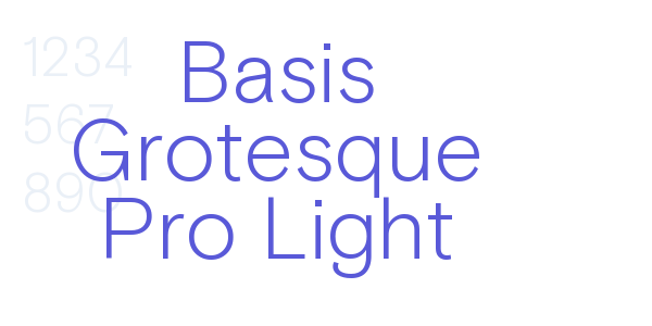 Basis Grotesque Pro Light font free