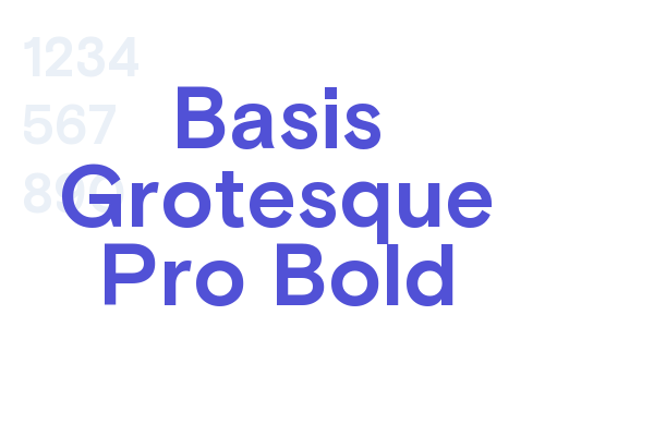 Basis Grotesque Pro Bold