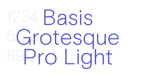 Basis Grotesque Pro Light-font-download