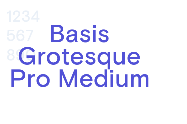Basis Grotesque Pro Medium