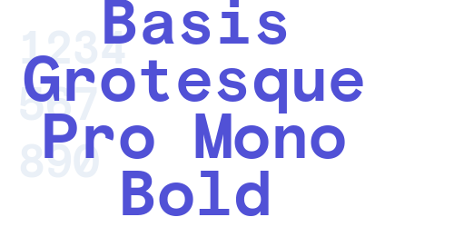 Basis Grotesque Pro Mono Bold-font-download