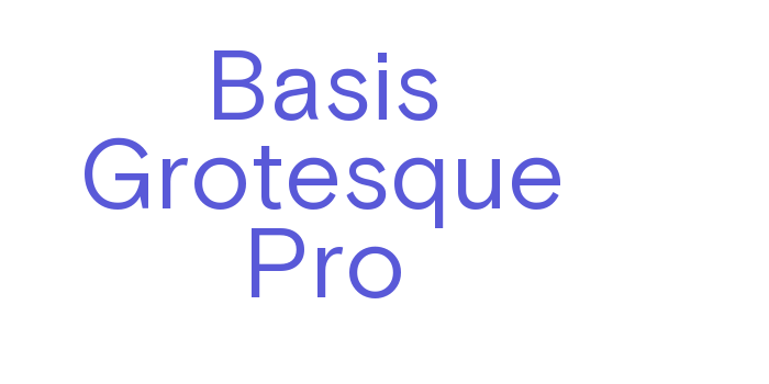 Basis Grotesque Pro Font Download