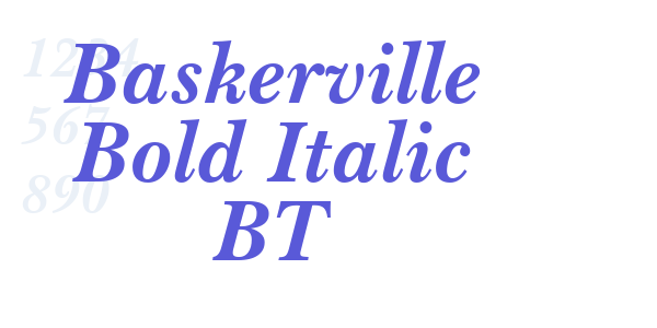 Baskerville Bold Italic BT font free