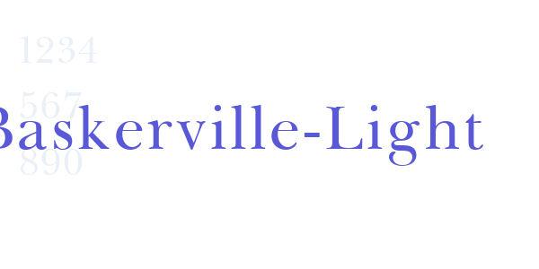 Baskerville-Light font