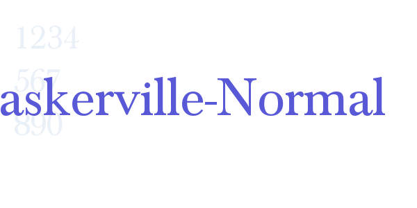 Baskerville-Normal font