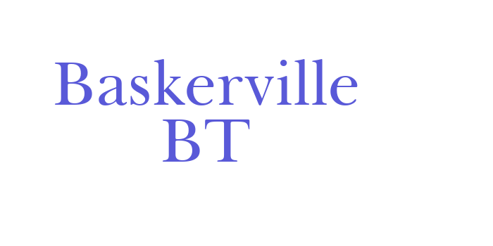 Baskerville BT Font Download