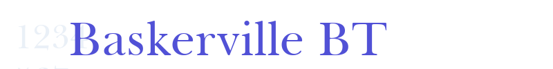 Baskerville BT-font