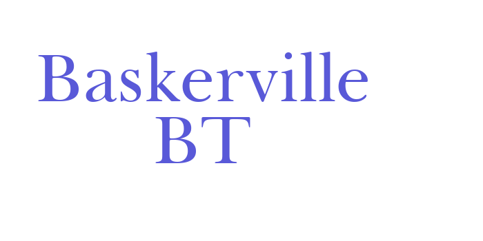 Baskerville BT Font