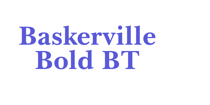 Baskerville Bold BT Font Download